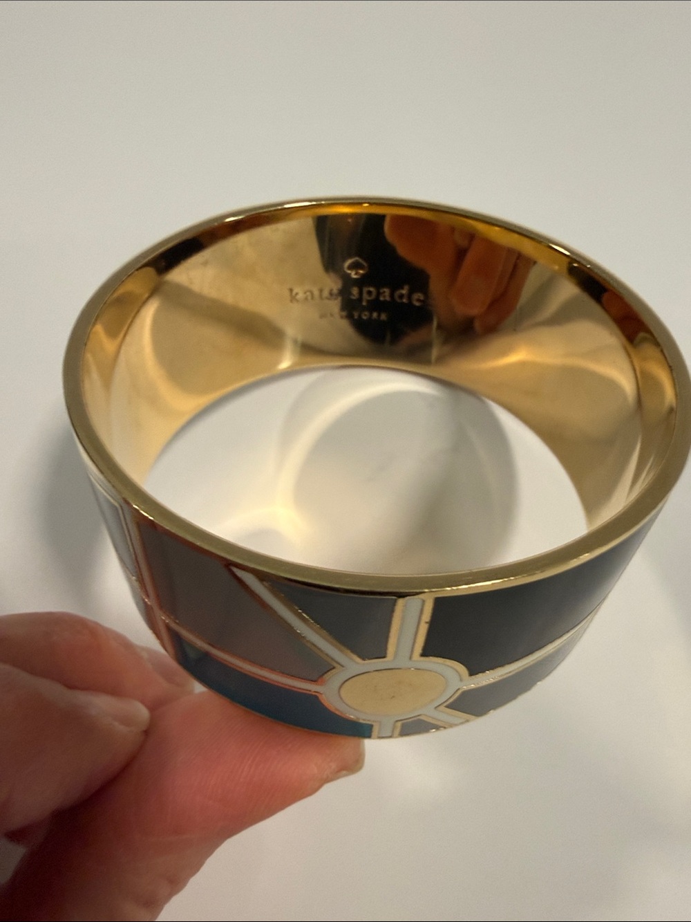 Kate Spade New York “About Town” Geometric Statement Bangle Bracelet - Picture 2 of 6